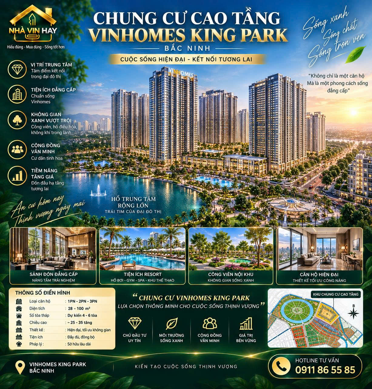 Vinhomes King Park ( tên cũ Vinhomes Hoà Long – Bắc Ninh)